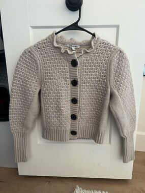 Madewell Cream Chunky Knit Button-Front Women's Sweater XS